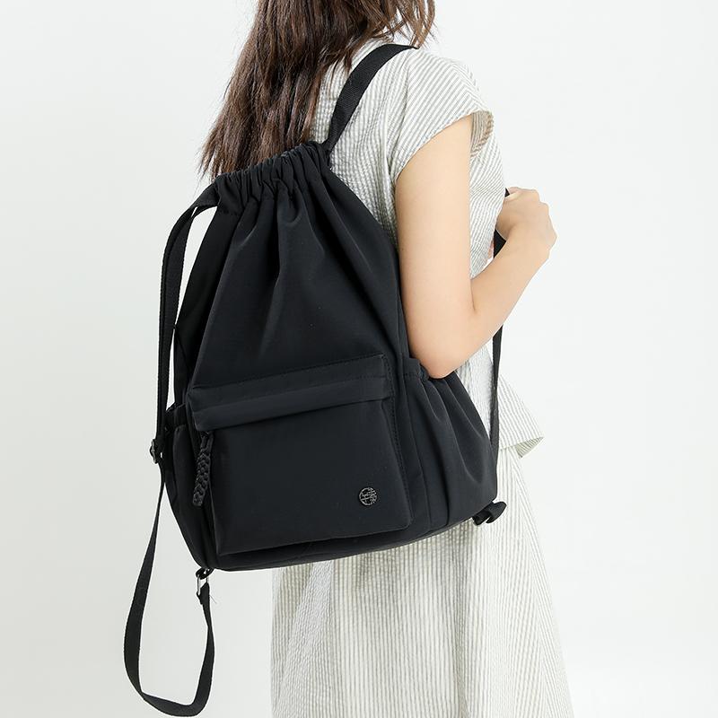 Waterproof Drawstring Pocket Women's Sports Backpack Travel Backpack