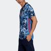 Adidas Player Edition 20-21 Season Japan Team Contrast Print Sports Short Sleeve T-Shirt Men Tops Blue ED7371