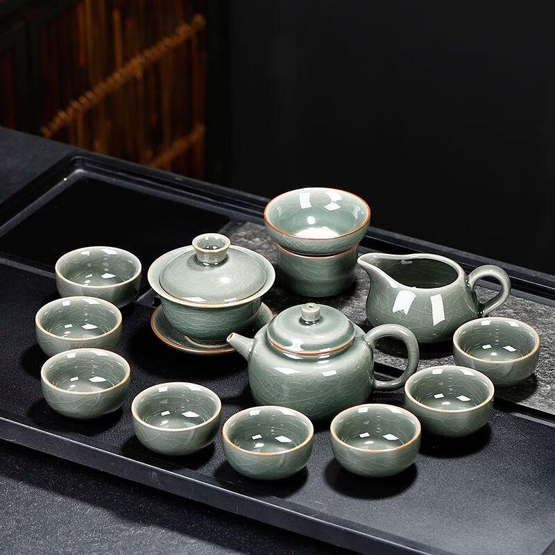 Qiuqiao Ge Kiln Ceramic Gongfu Tea Set N/A