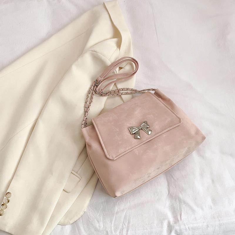 Elegant Pu Leather Shoulder Bag Versatile And Spacious For Everyday Use розовый