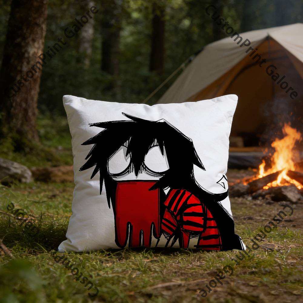 I Love Emo Boys Polyester Printed Pillow Cover Square 30 35 40 45 50 55 cm Soft for Sofa Bed Car Home Decor