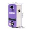 Portable Guitar Looper Pedal Touch Recording Zinc Alloy Body Suitable for Musicians Practice Performances and Creation
