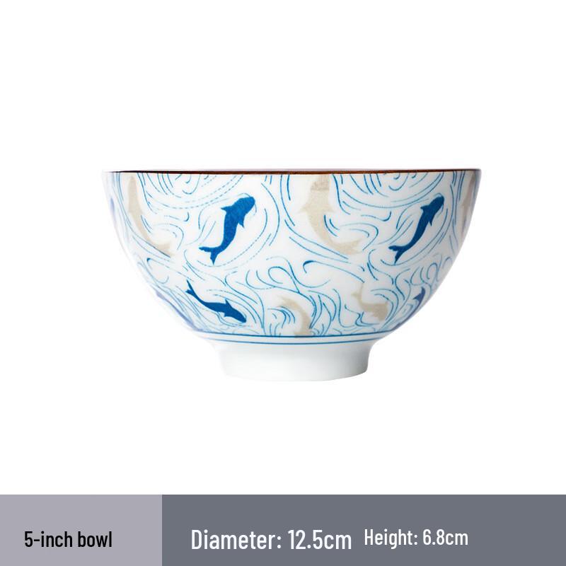Japanese Style Ceramic Rice Bowl