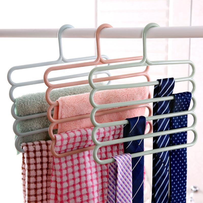 Five-Layer Multifunctional Hanging Rack for Pants, Silk Scarves, and Ties