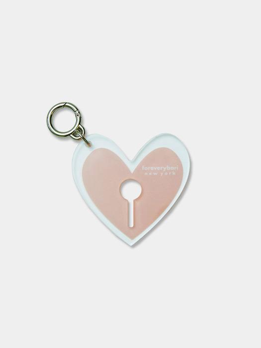 foreverybari New Heart Pouch Bag Holder Keyring (Strawberry)