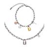 Happiness Clip Chain Necklace and Bracelet Set