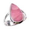 Natural Rhodochrosite Gemstone 925 Solid Sterling Silver Jewelry Ring S.6 T9m17