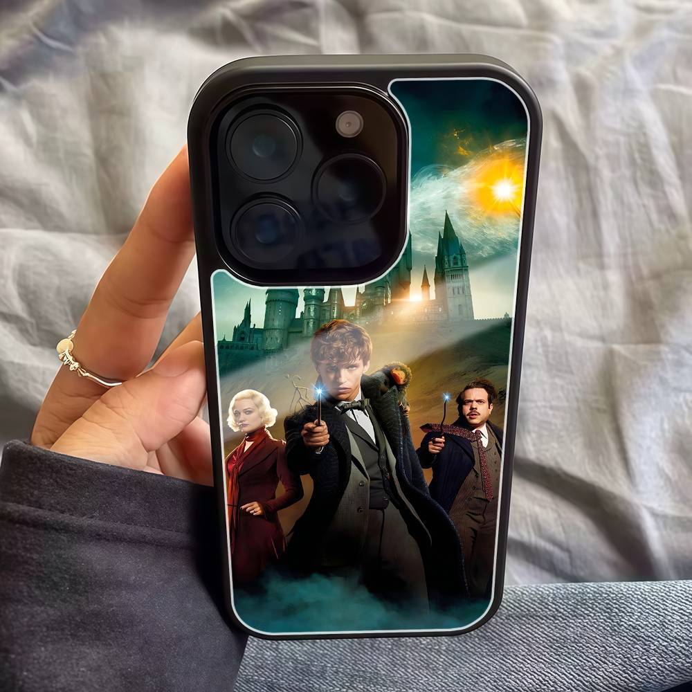 

H-Harry P-Potter Phone Case Black Hard Plastic Phone Case For Iphone 17 Air 16 15 14 13 12 11 Pro Max PC TPU Ins Case iPhone 14 plus