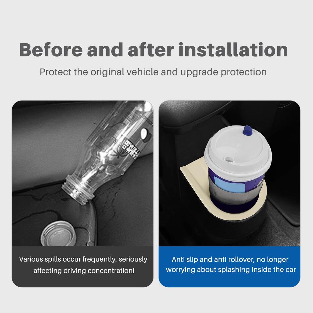KUNGKIC Rear Seat Cup Mat for 4th Generation Mini Cooper S F65 F66 Convertible F67 Interior Storage Easy Silica Gel Anti-Slip - Compartment,