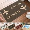 Beautiful Welcome Printing Non-Slip Small Rug Waterproof Easy Clean Floor Mat for Indoor Outdoor Use Durable Home Decor Fashion