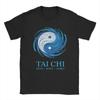 Ying Yang Energy Meditation Watercolor Tai Chi TShirt Summer   Cotton TShirts For Unisex Popular Casual Tshirt Short Sleeve