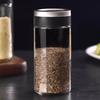 Rotating Stainless Steel Glass Seasoning Bottle, Salt and Pepper Shakers, Seasoning Box, Kitchen Seasoning Tool, Storage Rack