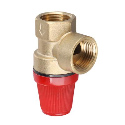 Soupape de sécurité à membrane en laiton 1/2 pouce Niveau de pression 3 bars à 6 bars Vanne de vidange avec une connexion standard de 1/2 pouce