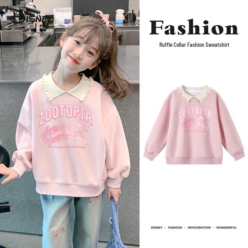 Disney Girls Peter Pan Collar Sweatshirt 130