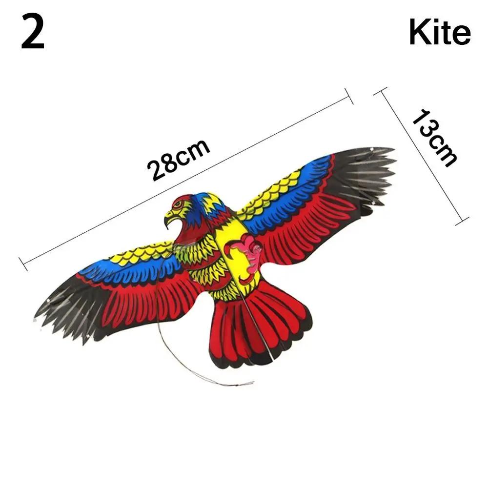 Cartoon Eagle Foldable Children Kite Mini Plastic Toys Kite Without Hand Brake Fishing Rod Toys For Children Kids Outdoor Toy