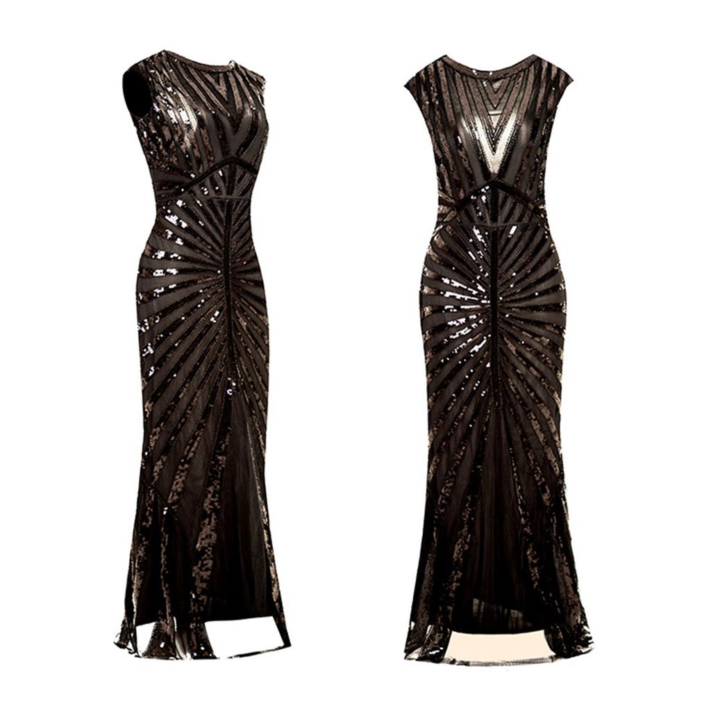 Φόρεμα με πούλιες και ουρά ψαριού, μακρύ φόρεμα κοκτέιλ για πάρτι και δεξιώσεις για γυναίκες