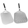 Pizza Shovel Perforated/Smooth Shovel Paddle Pizza Oven Turning Peel Stainless Steel Baking Kitchen Tool Spatula Foldable Handle