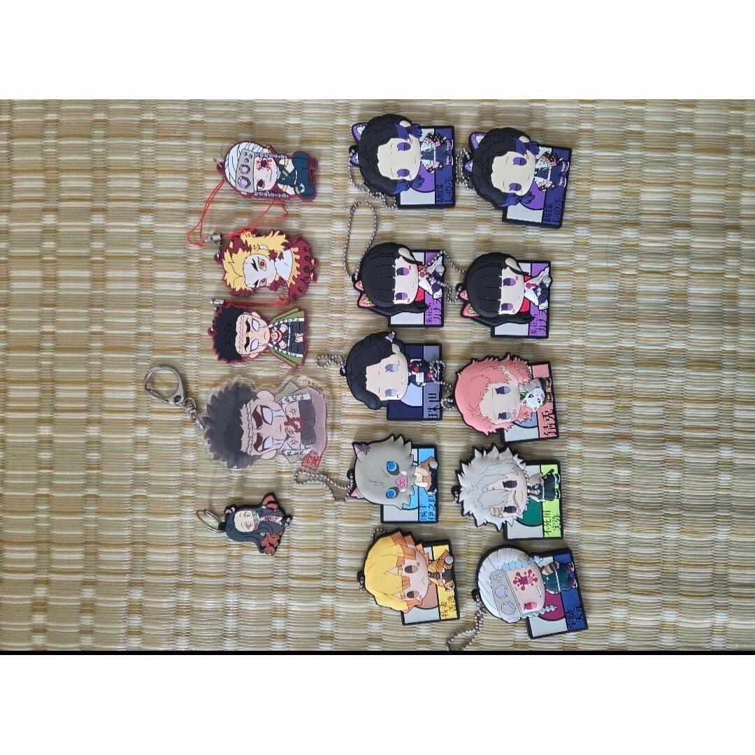 Used Demon Slayer: Kimetsu no Yaiba Rubber Strap Acrylic Keychain Bulk Sale