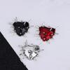 10Pcs Gothic Heart Thorns Spike Charms Punk Necklace Earring Diy Accessories For Jewelry Handicraft Making