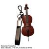 PU Leather Musical Instrument Keychain Creative Bag Pendant Mini Vintage Violin & Cello Keychain
