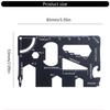 15 in 1 Survival Combination Tool Card Stainless Steel Survival Pocket Tool