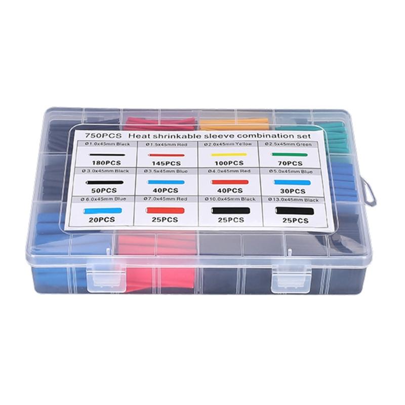 

Waterproof Heat Shrink Sleeves Heat Shrink Tubing set 750pcs for Various Uses 1