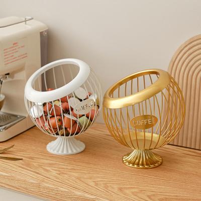 K Cup Holder for Counter Metal Coffee Pods Storage Basket Large Capacity K-cupfor Keurig Nespresso Vertuo Coffee Station
