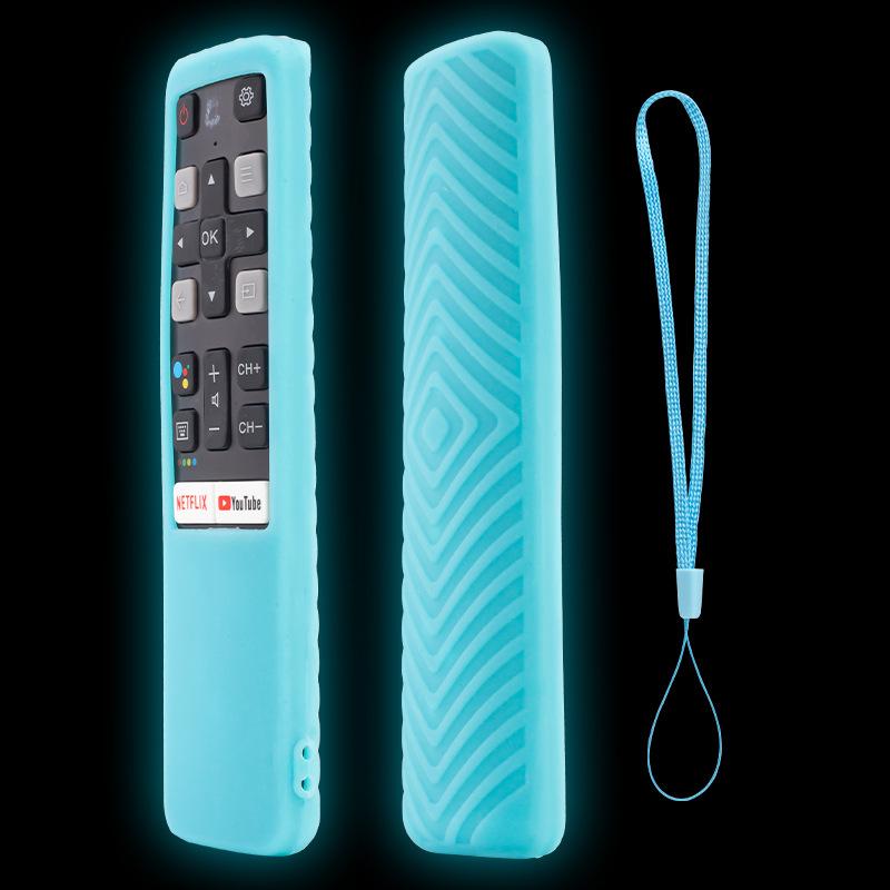 

RC802V FNR1 Voice Remote Control Cases Fit for TCL Android 4K Smart TV 49P30FS 65P8S 55C715 49S6800 43S434 Protective Cover світло-синій колір