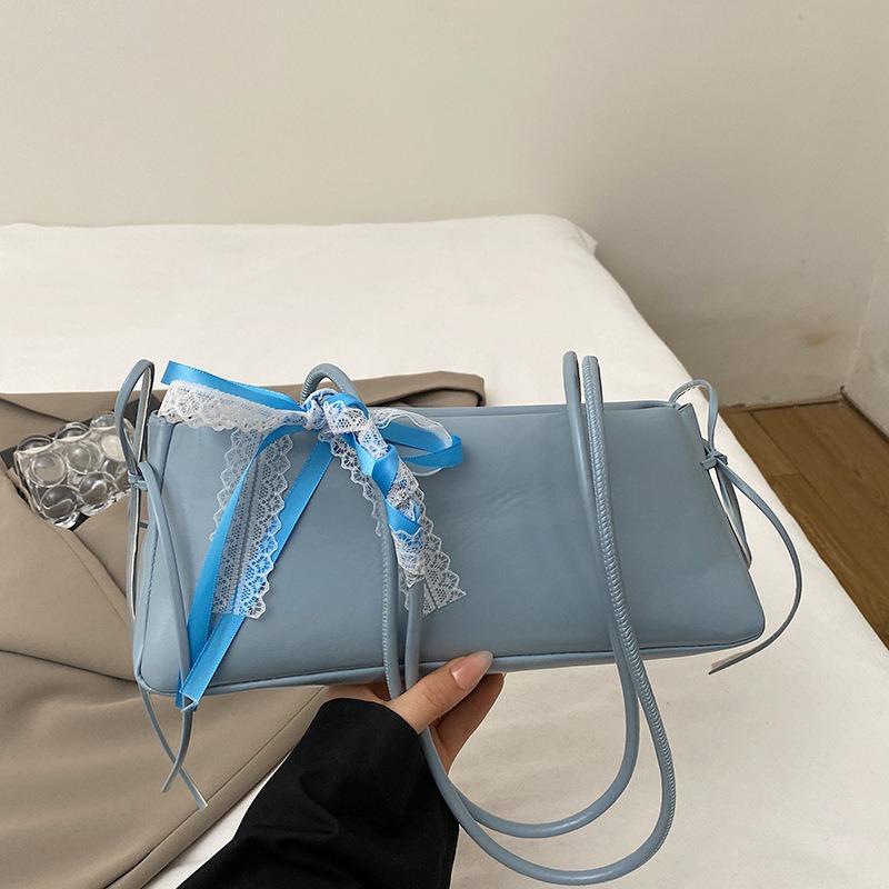 Niche Fashion Underarm Bag Women's New Simple Bow Shoulder Bag Versatile Commuter Bag