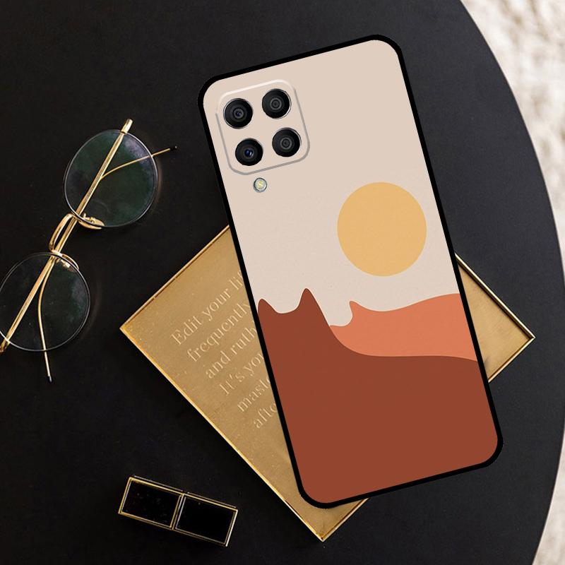Cat Mount Fuji Japan Landscape For Samsung Galaxy M16 M06 M12 M13 M14 M15 M35 M55 M34 M54 M33 M53 M21 M31 M11 M32 M52 Case