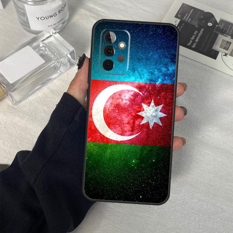 Azerbaijan Flag Phone Case For Samsung Galaxy A34 A54 A14 A13 A23 A33 A53 A73 A52 A42 A32 A22 A12 A51 A71