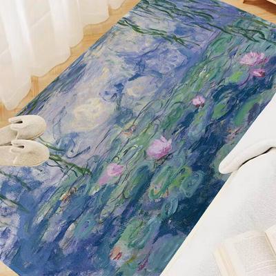 Claude Monet Malba Umění Podlahová rohož Podlahový koberec Pokoj Ložnice Dekorace Balkon Protiskluzová rohožka Obývací pokoj Hotel Dekor Rohož