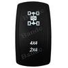 4X4 2X4 4WD/2WD Rocker Switch 5 Pin On-OFF SPST Four Wheel Drive Toggle Switch for Car Can Am Polaris ATV UTV Waterproof 12V/24V