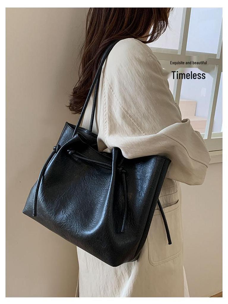 2025 Autumn/Winter Elegant & Versatile Women's Shoulder Tote - Large Capacity, High-End Commuter Bag