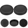 2 Pcs Black Universal DSLR Camera Lens Cover Rear Cap for Nikon Z6 Z7 and Z Mount Cameras