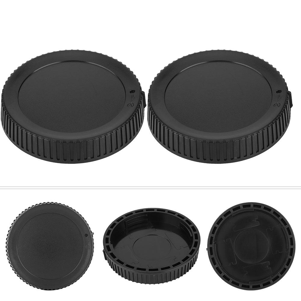 2 Pcs Black Universal DSLR Camera Lens Cover Rear Cap for Nikon Z6 Z7 and Z Mount Cameras