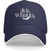 C'est ce que c'est Casquette de Baseball Graphique Plume Polyester Décontractée Protection Solaire Unisexe Adulte