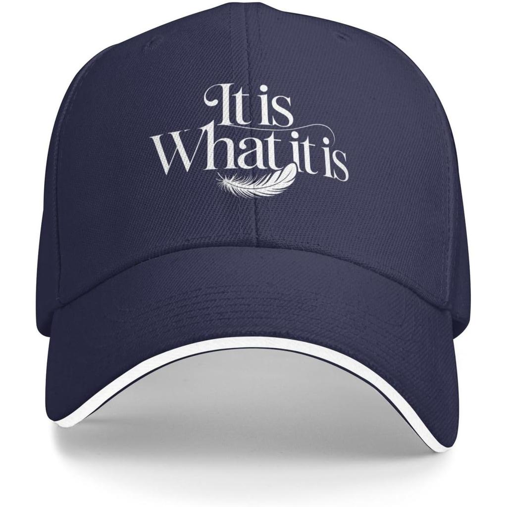 C'est ce que c'est Casquette de Baseball Graphique Plume Polyester Décontractée Protection Solaire Unisexe Adulte