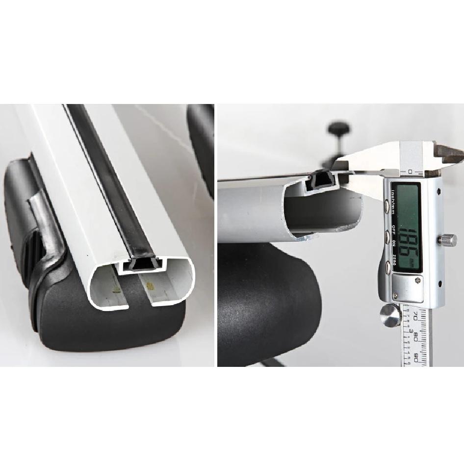 Barre Portapacchi Universali 135CM Barre Trasversali 150 330LBS Per Auto Con Barre Laterali Funzionano Con Portapacchi Kayak Cargo Sci