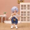 ob11 Baby Figure Blue One Shoulder Overalls Casual Wear obitsu 11 Molly Gsc 1/12 BJD Doll Accessories Clothing BJD Baby Clothes
