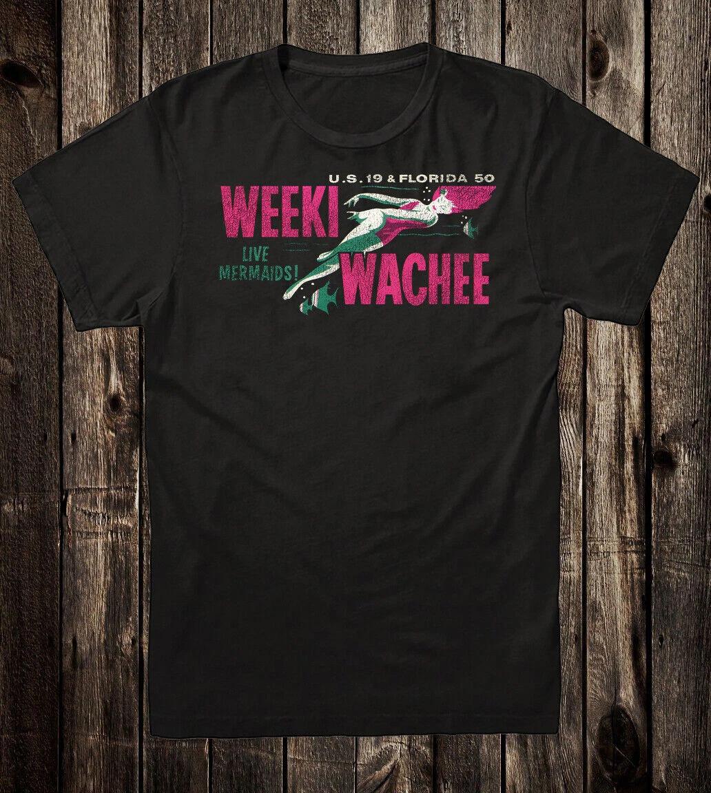 

Retro Travel Tee T Shirt Vtg Art State Souvenir Florida Weeki Wachee Mermaid 2XL
