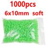1000/3000PCS Wholesale Red Green Oval Soft Rubber Luminous Fishing Beads Glowing Sink Beads For Fishing Rigs Fishing Lure Tackle