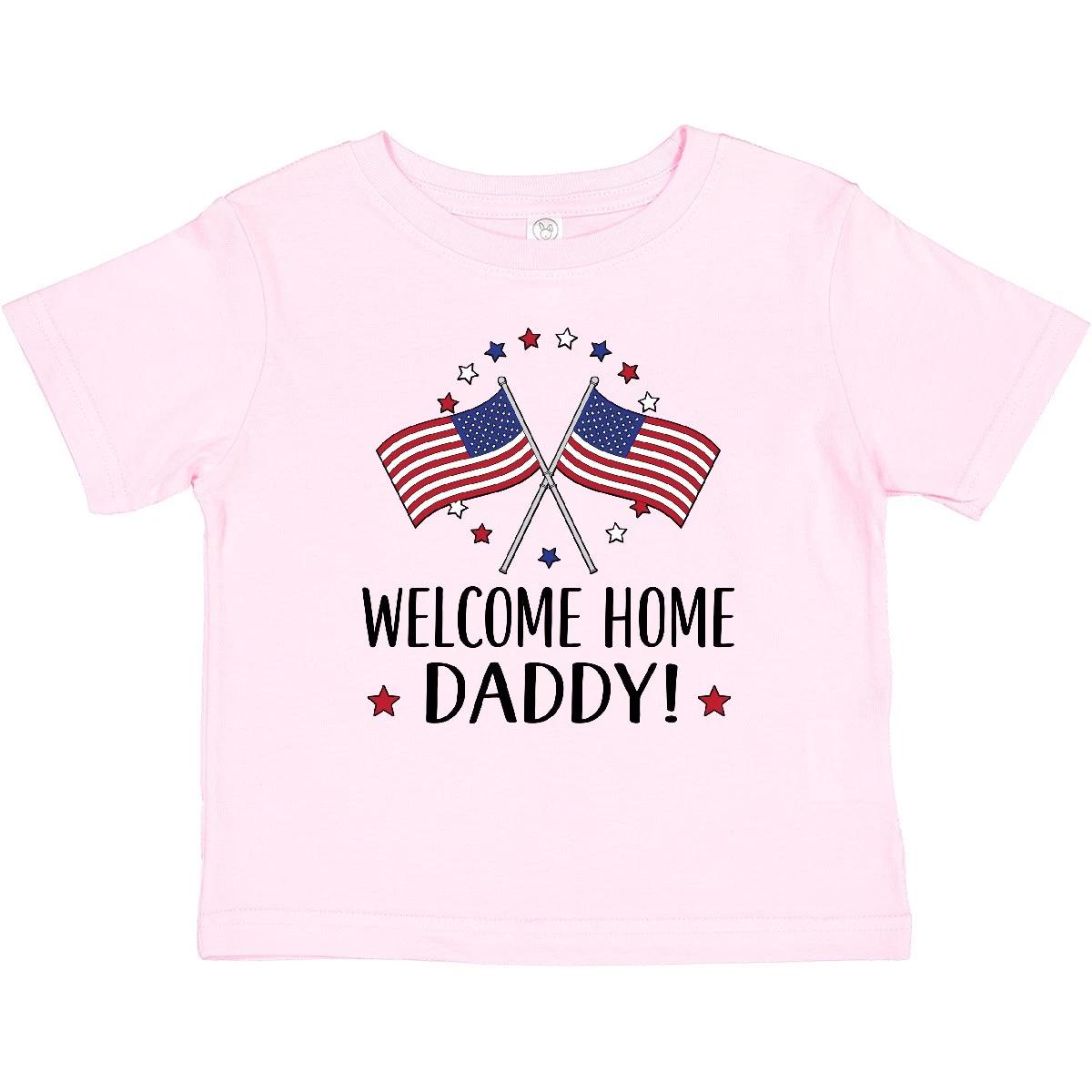 Inktastic Military Homecoming Welcome Home Daddy Baby T-Shirt Deployt Childs 100
