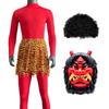 Setsubun Bean Throwing Red Oni Masquerade Mask Costume Set Cosplay Costume Stage Costume Performance Clothes Cultural Festival Photography Festival