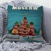 Vintage Travel City National Park Landscape 45*45cm Cushion Cover Pillow Cover Decor Pillowcase Home Pillowcase for Couch Pillow