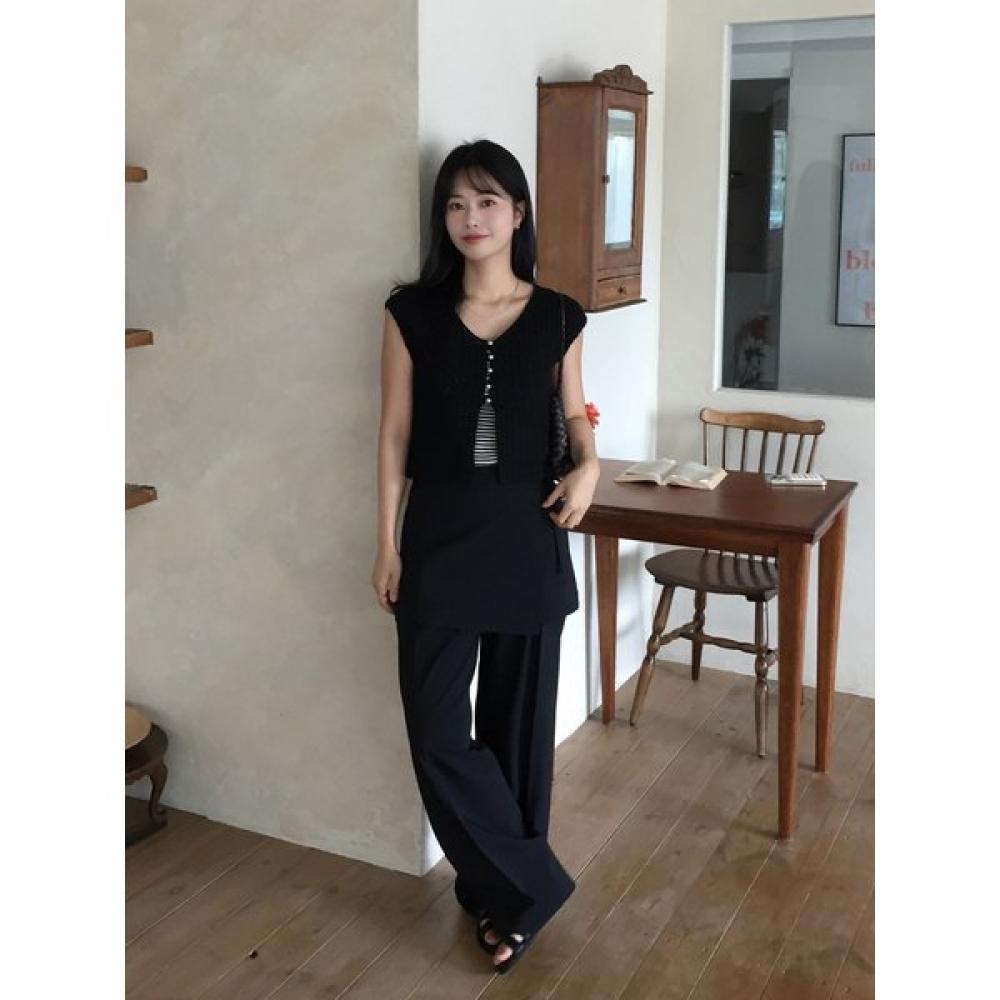 Cc Collect.  Set Up  Skirt Layered Pants  C253msa202c 