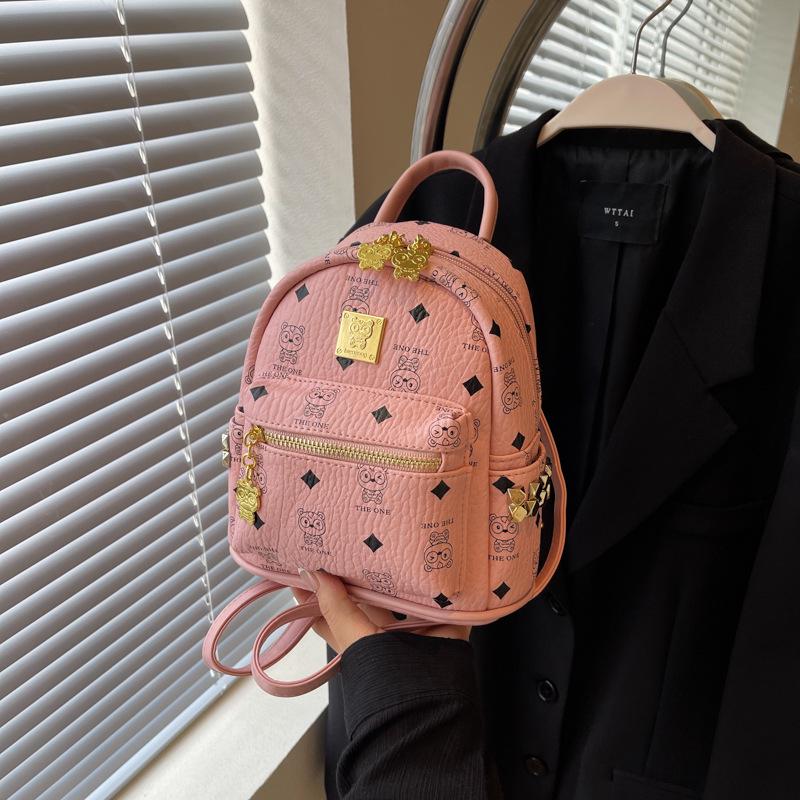 

Женский модный рюкзак большой вместимости 2025 - Универсальная повседневная сумка для студенток розовый