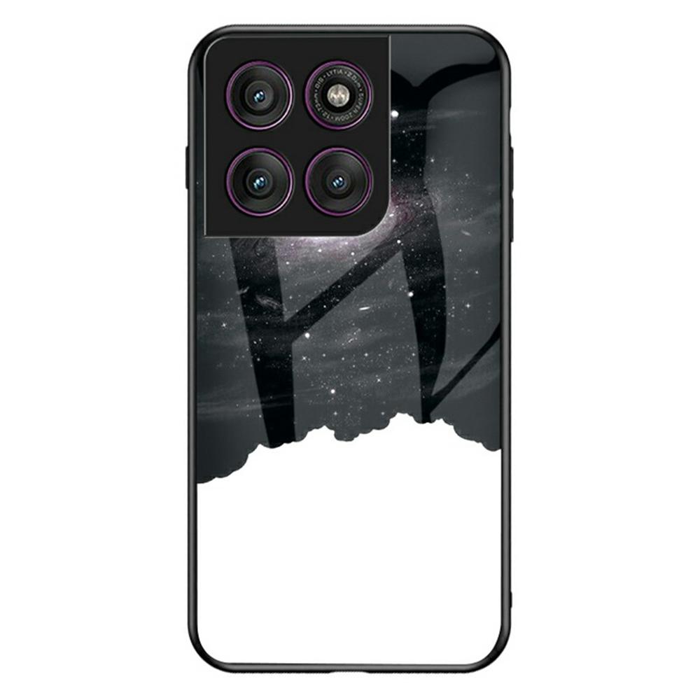 Pro Motorola Edge 60 Pro 5G Pouzdro Vzor Hvězdné oblohy Kryt na telefon z tvrzeného skla