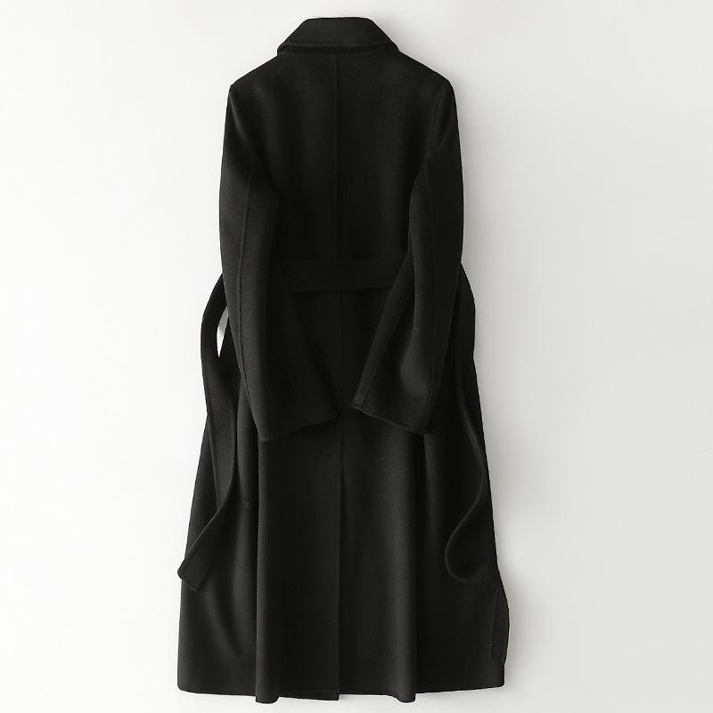 2022 Double-Sided Cashmere Slim-Fit Women's Long Wool Coat