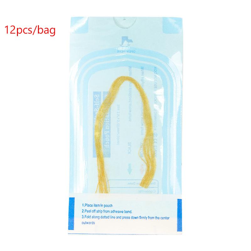 

12 штук Водорастворимые Нитевидные Золотые Протеины Без Иглы Против Морщин Филлер для Лица Лифтинг Упругость Коллагеновые Нити Антивозрастной Уход за Кожей золотой